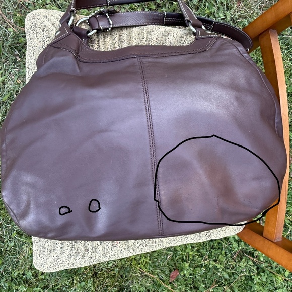 Coach 2000’s Lynn Soho shoulder bag hobo bag chocolate brown genuine leather - Picture 5 of 16